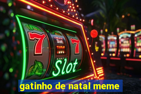 gatinho de natal meme